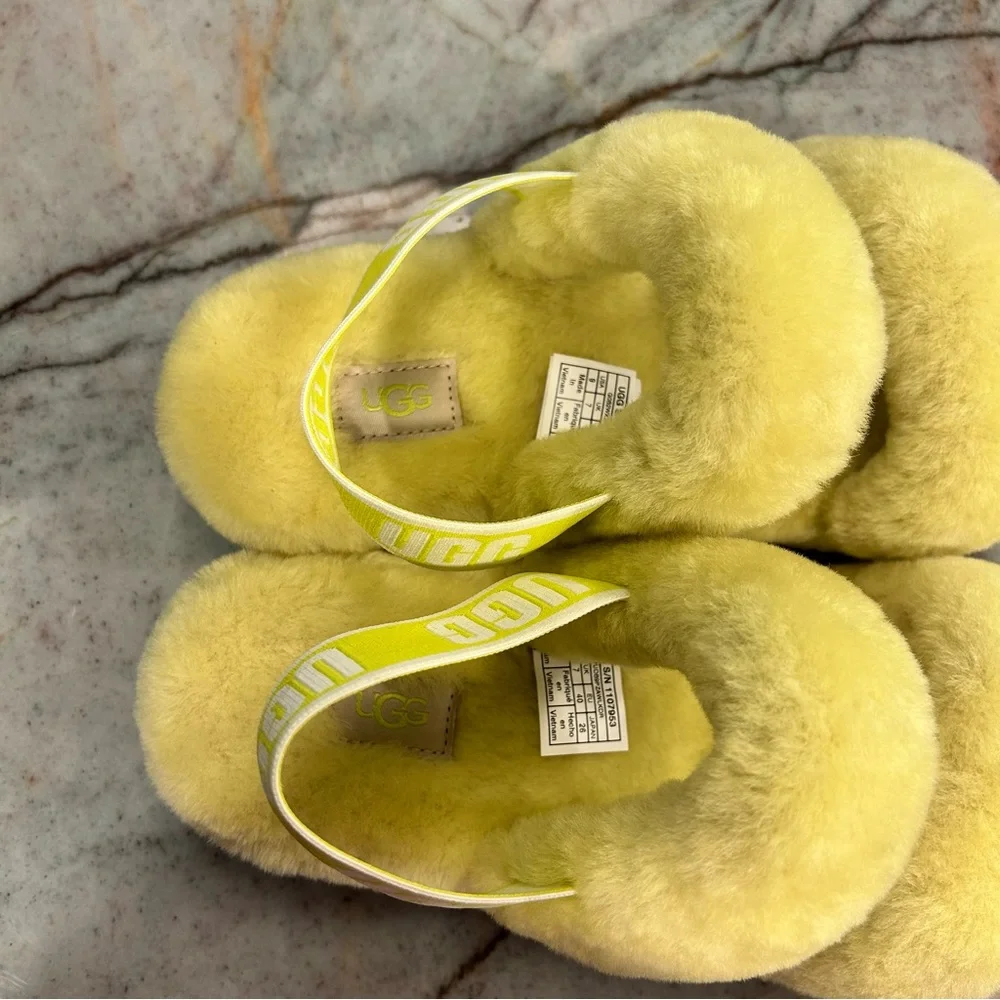 NWT UGG Women's Oh Yeah Slide Fur Slipper - Picture 4 of 6